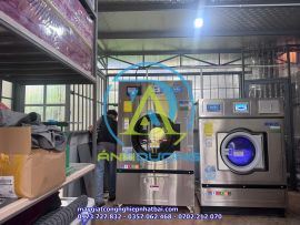 Setup Máy Giặt Sấy Công Nghiệp Cho Khách Sạn & Resort Tại Hồ Đắk Ke - Kon Tum