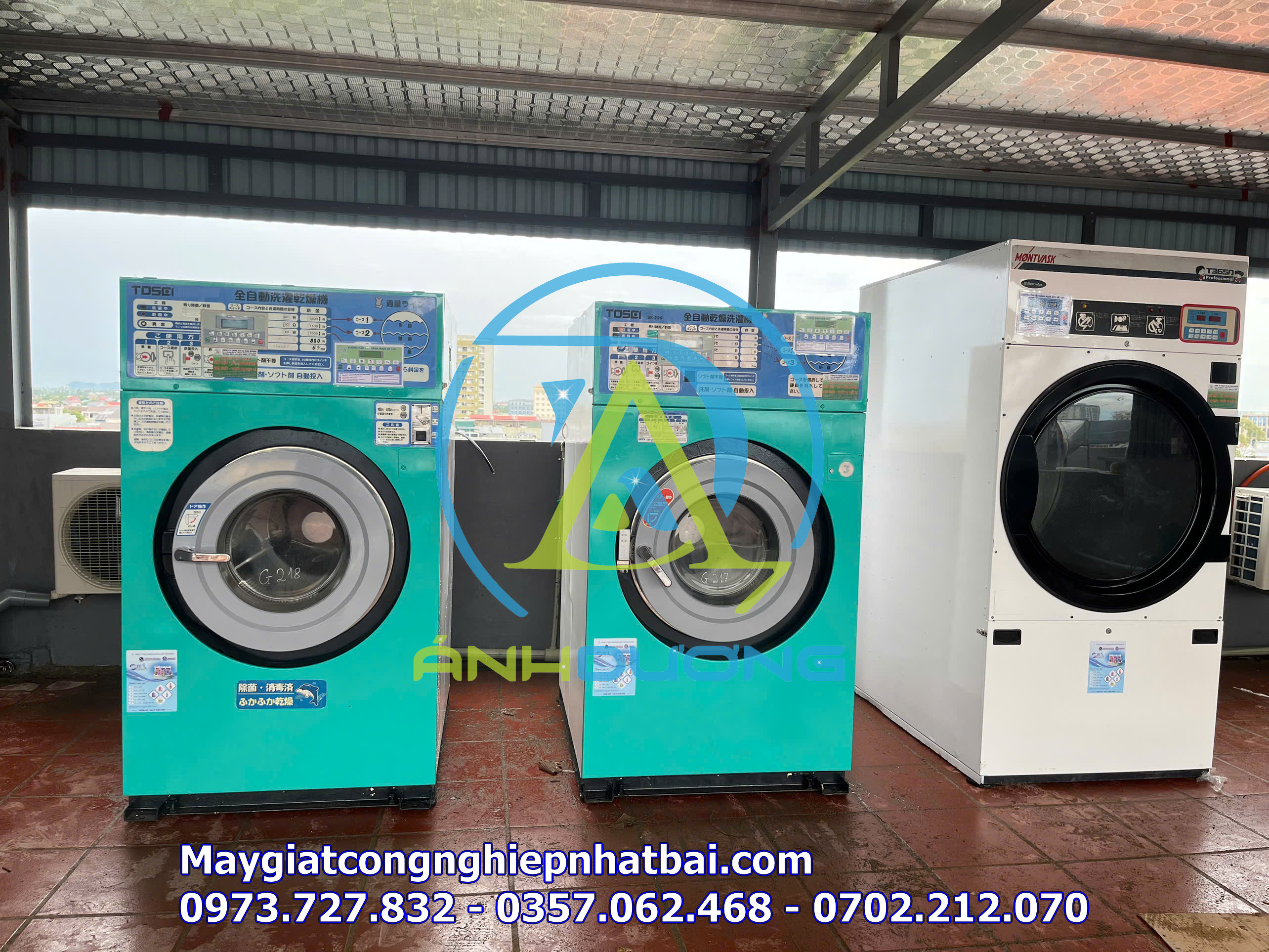 MÁY GIẶT SẤY CÔNG NGHIỆP GIÁ TỐT CHO KHÁCH SẠN & RESORT TẠI CÙ LAO XANH - BÌNH ĐỊNH
