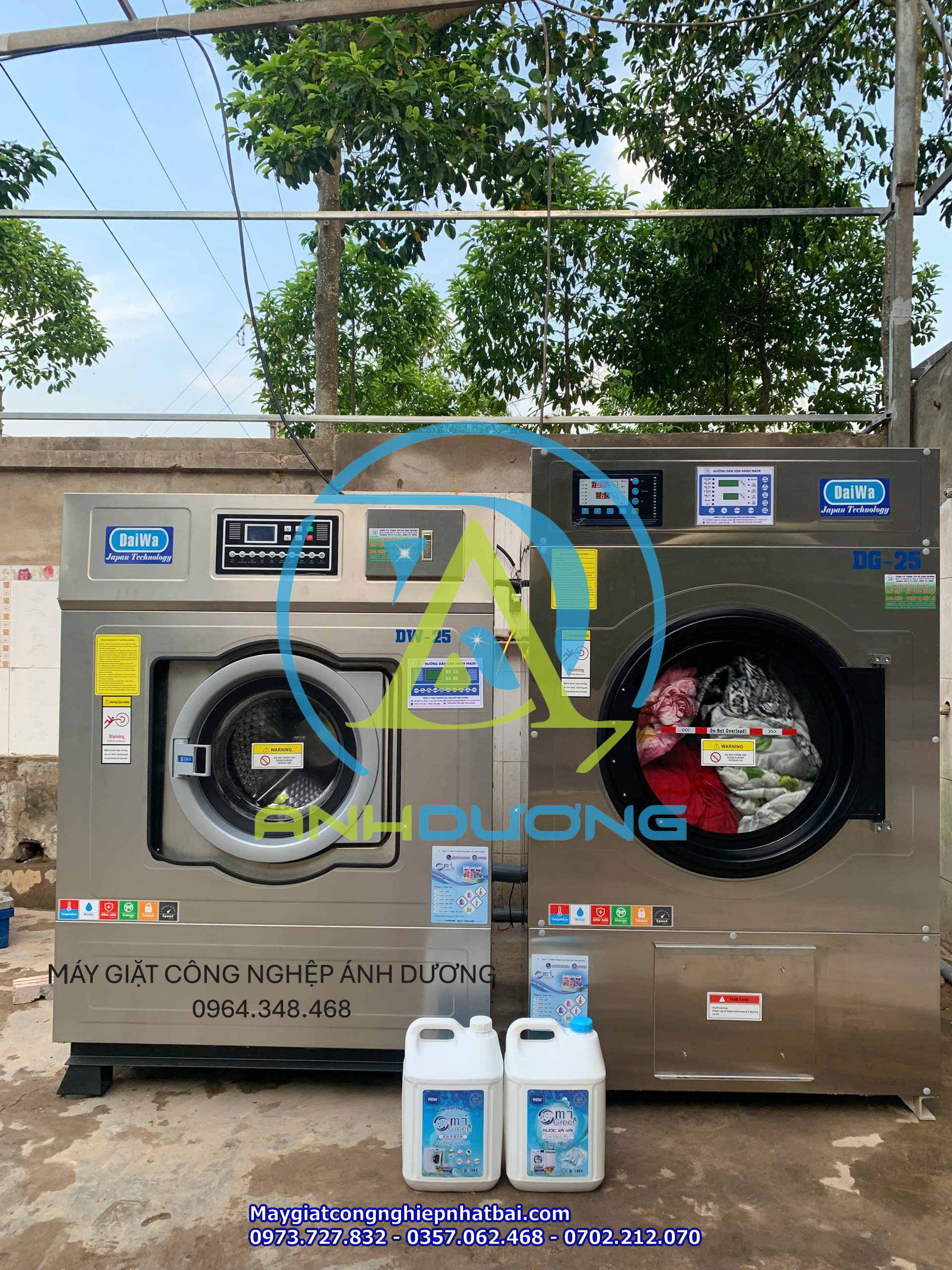 MÁY GIẶT SẤY CÔNG NGHIỆP CHO KHÁCH SẠN & RESORT TẠI CÙ LAO CHÀM - QUẢNG NAM