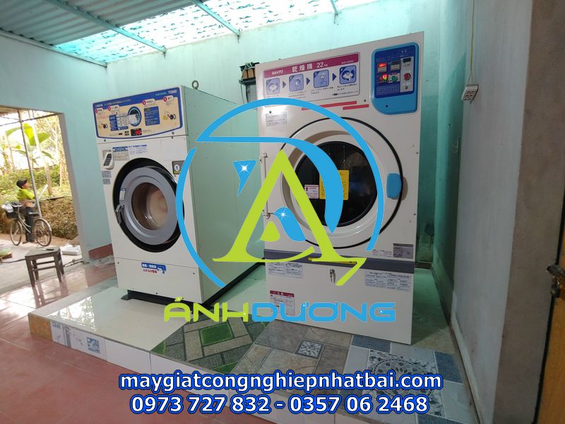 Lắp đặt Máy giặt công nghiệp tại Cô Tô
