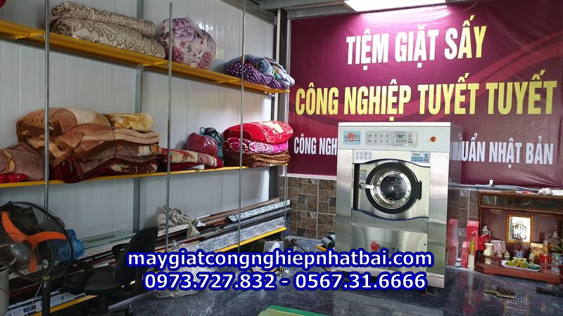 Lắp đặt máy giặt công nghiệp Osaka 25kg tại Quảng Ninh