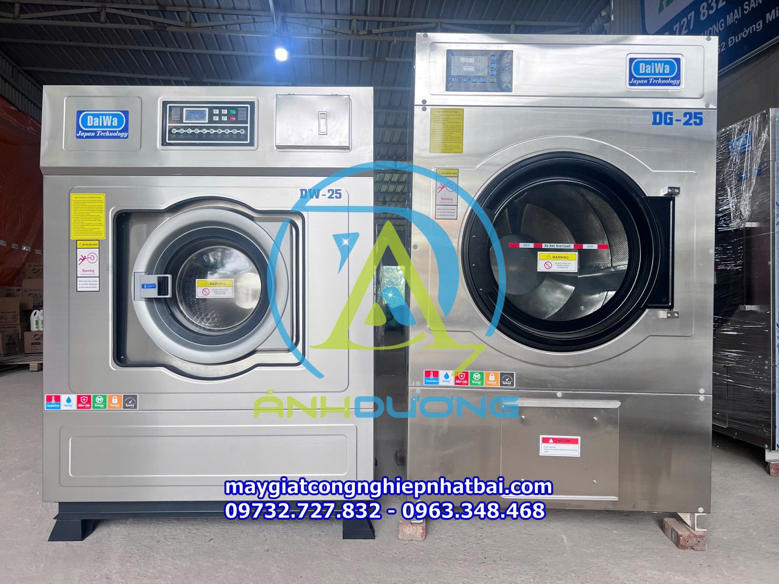 Máy giặt công nghiệp Daiwa 25kg tại kho hà nội
