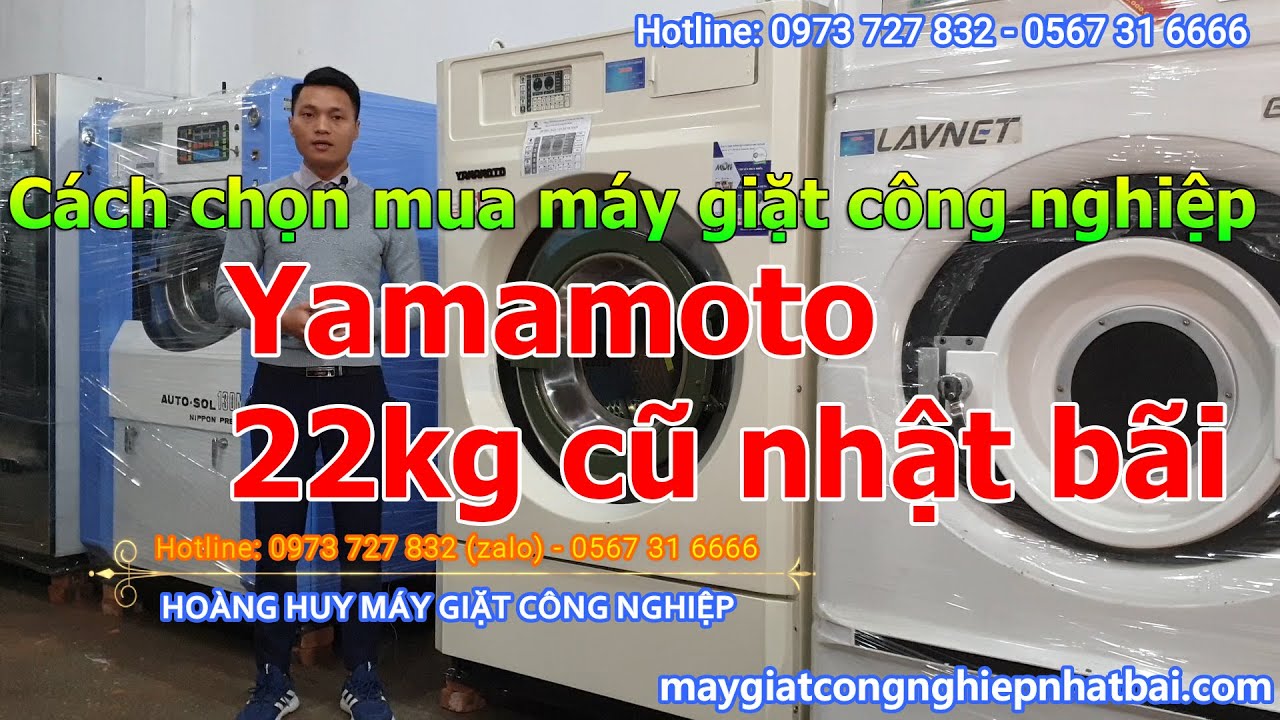 Báo giá máy giặt công nghiệp Yamamoto cũ Nhật Bãi 16kg,20kg,22kg,30kg,35kg