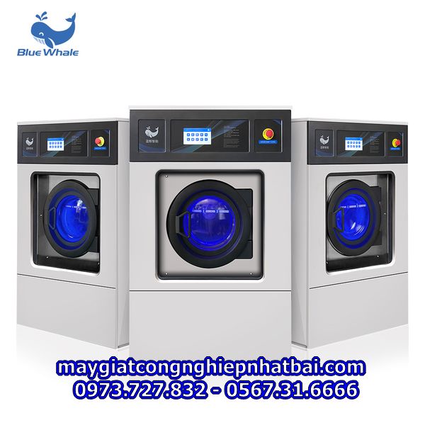 Các công suất máy giặt công nghiệp Blue Whale