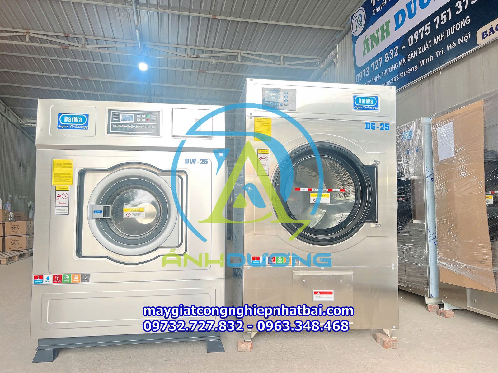 Máy giặt công nghiệp Daiwa 25kg tại kho