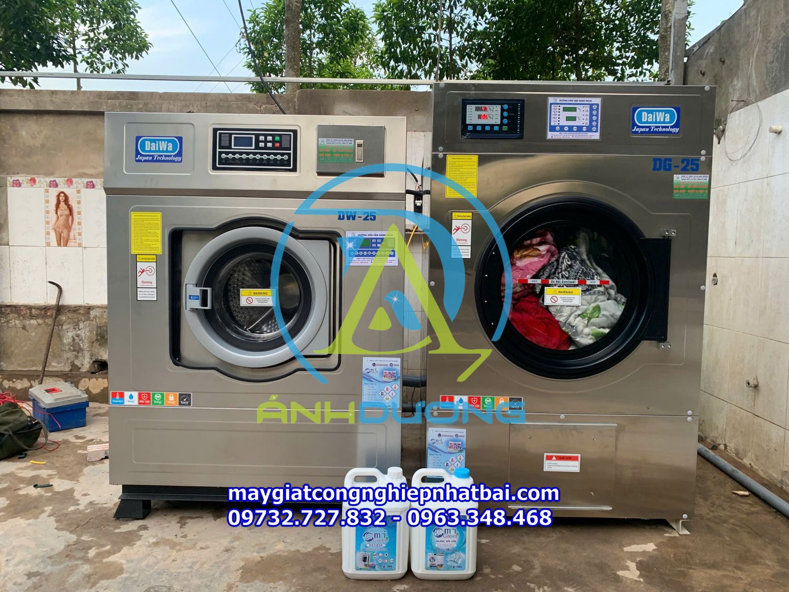 Lắp đặt máy giặt công nghiệp Daiwa 25kg tại Hà Nội