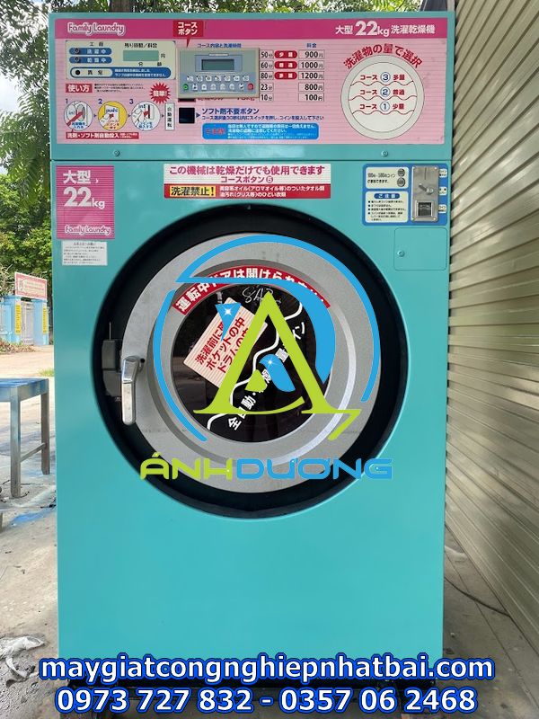 Máy giặt công nghiệp Tosei 22kg cũ nhật bãi