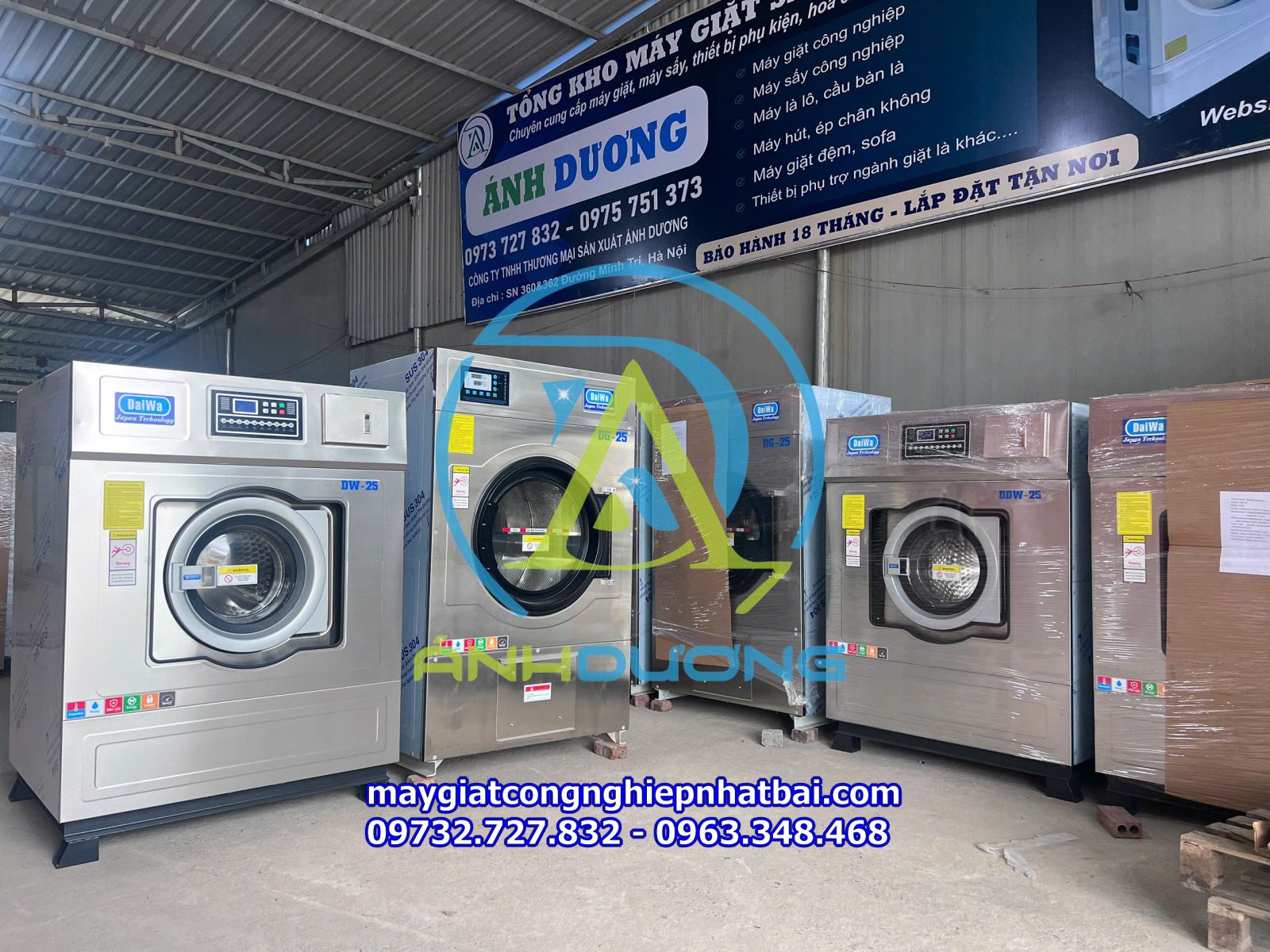 Tổng kho máy giặt công nghiệp Daiwa tại Hà Nội