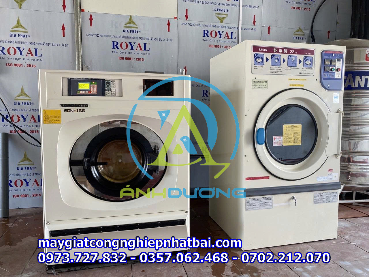 MÁY GIẶT CÔNG NGHIỆP CHO XƯỞNG GIẶT LÀ – GIAO LẮP ĐẶT TẠI LẠNG SƠN